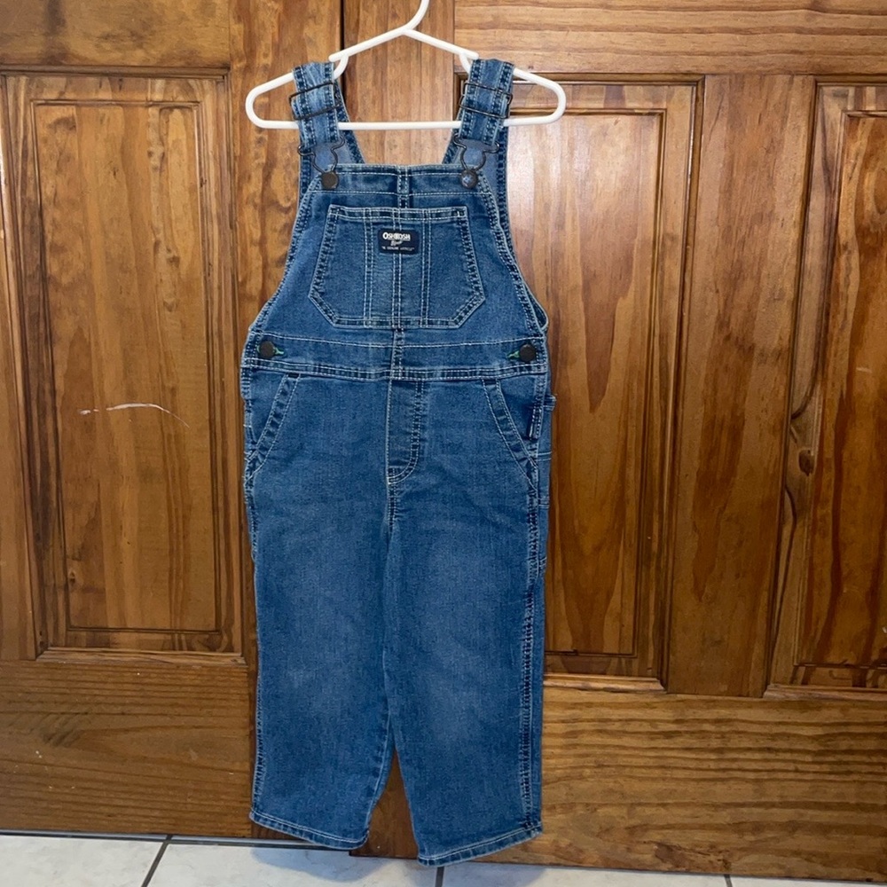 OshKosh B'gosh Striped Denim Overalls